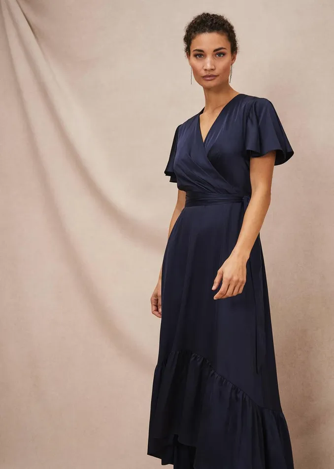 Women Phase Eight Occasion Dresses Nancie Eclipse Hem Dress Navy