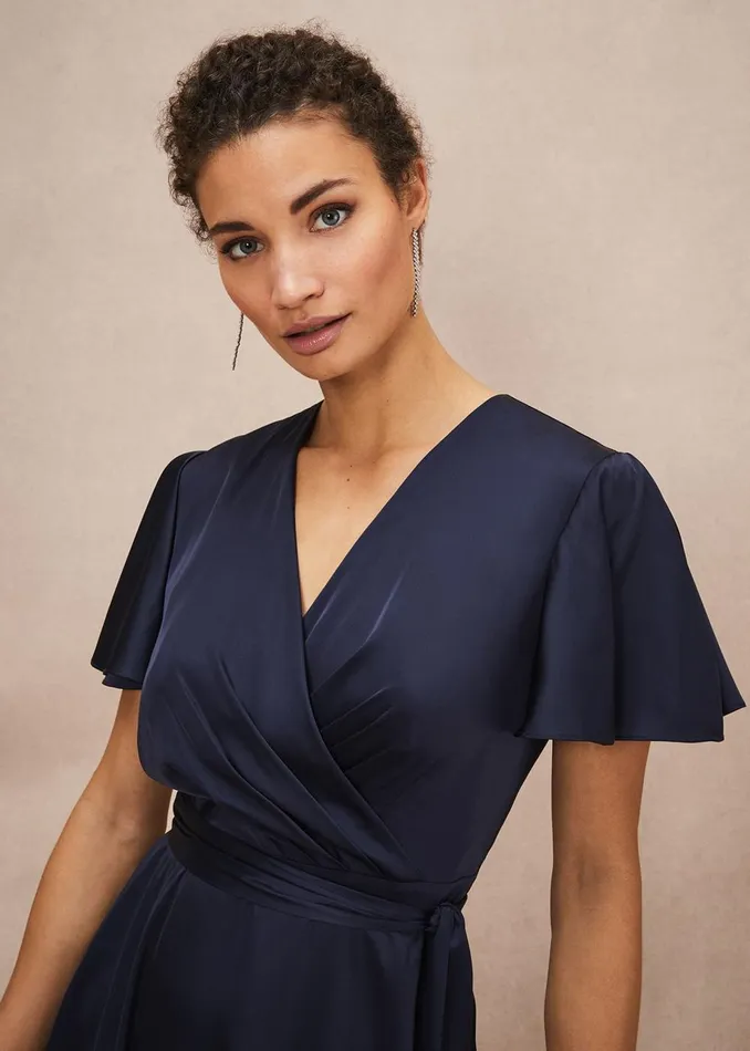 Women Phase Eight Occasion Dresses Nancie Eclipse Hem Dress Navy