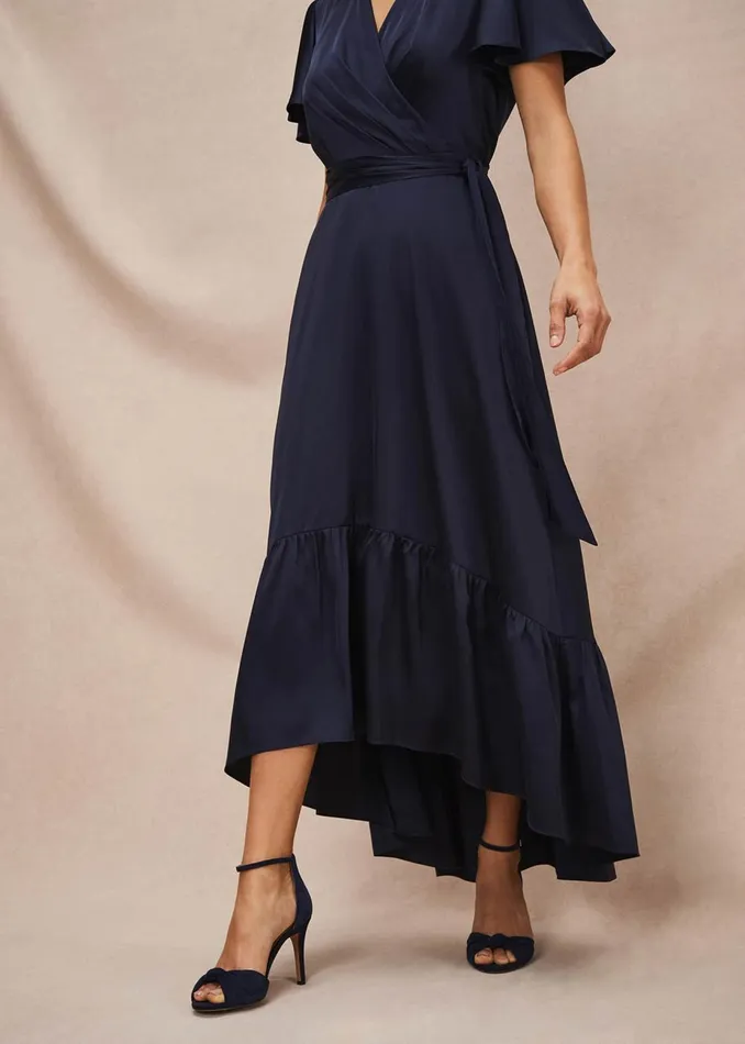 Women Phase Eight Occasion Dresses Nancie Eclipse Hem Dress Navy