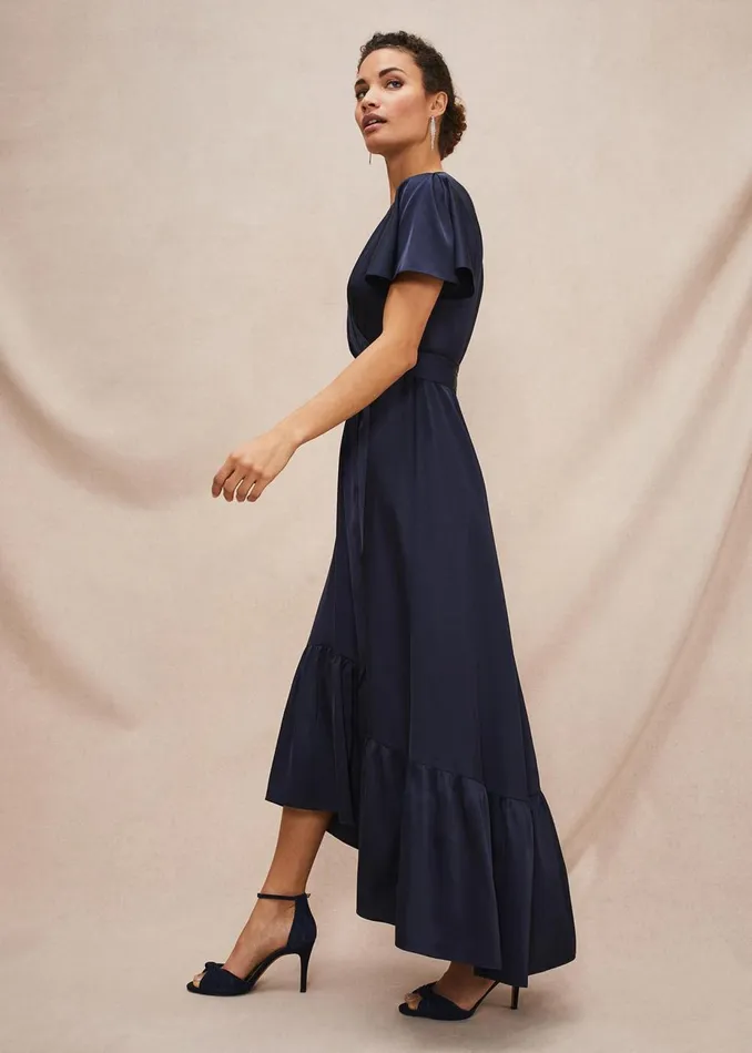 Women Phase Eight Occasion Dresses Nancie Eclipse Hem Dress Navy