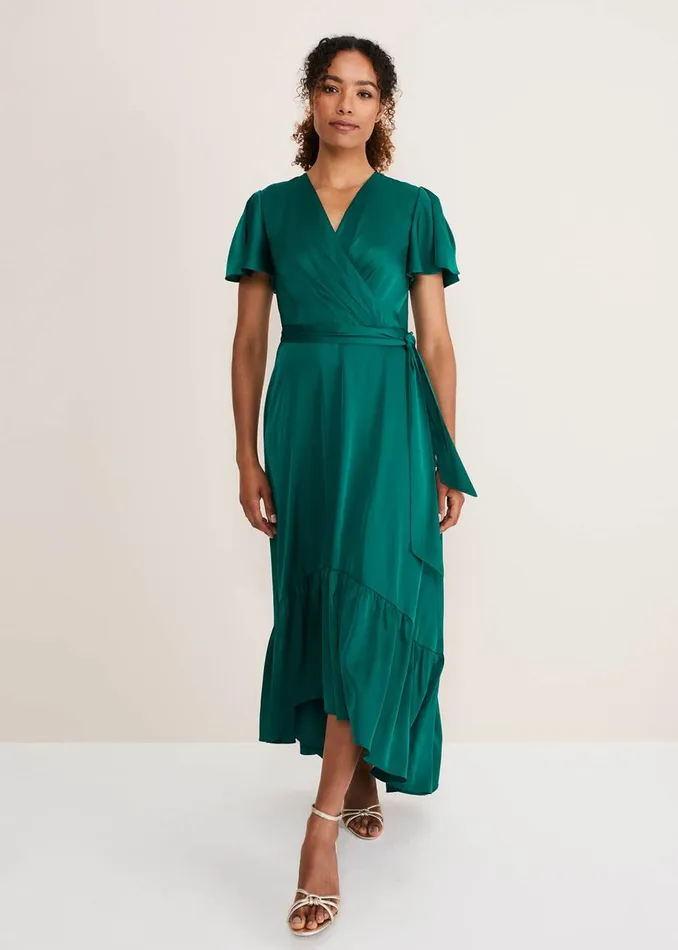 Women Phase Eight Occasion Dresses Nancie Elipse Hem Dress Jewel Green