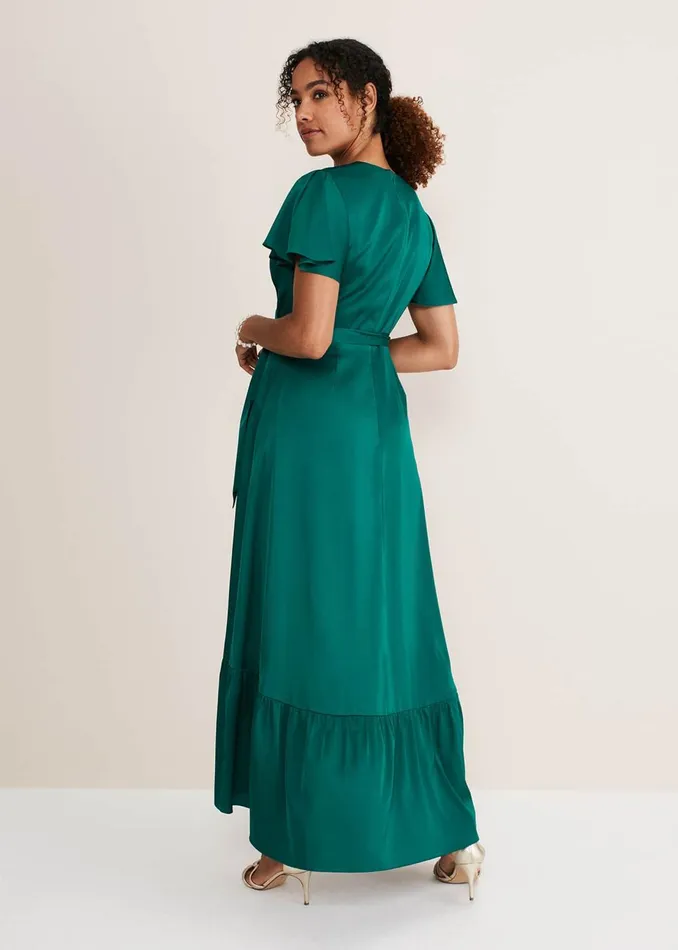 Women Phase Eight Occasion Dresses Nancie Elipse Hem Dress Jewel Green