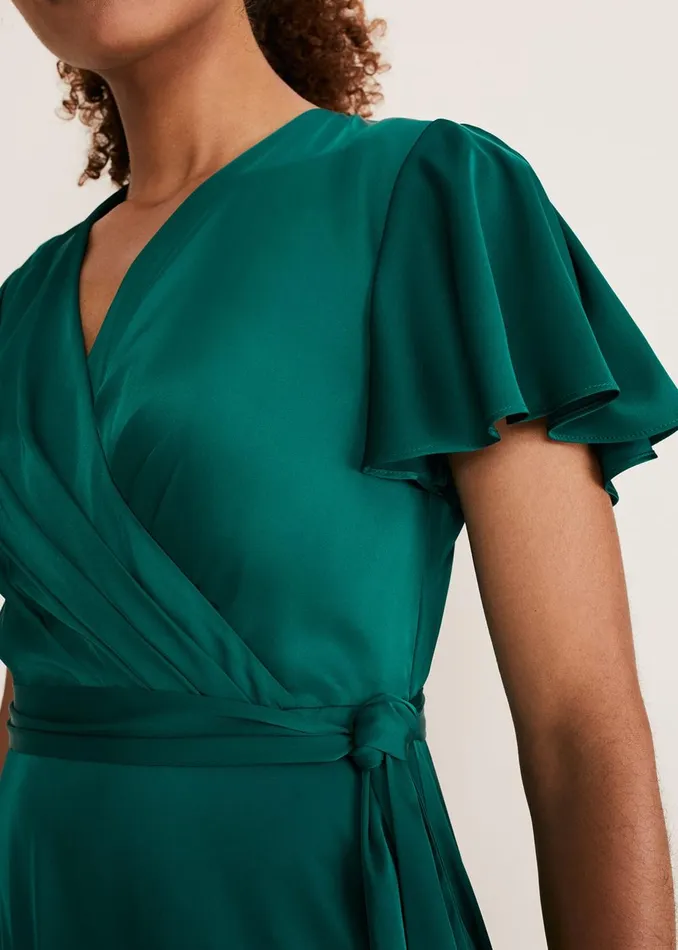 Women Phase Eight Occasion Dresses Nancie Elipse Hem Dress Jewel Green