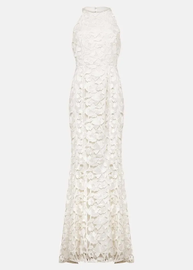 Women Phase Eight Occasion Dresses Olivia Bridal Lace Maxi Dress Ivory