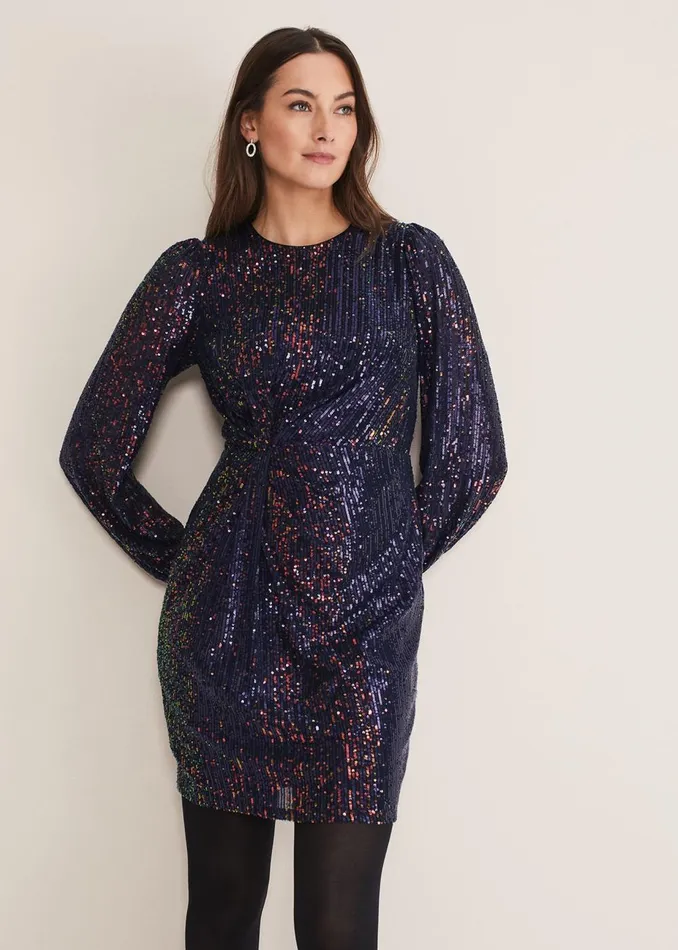 Women Phase Eight Occasion Dresses Orianne Sequin Dress Multicoloured