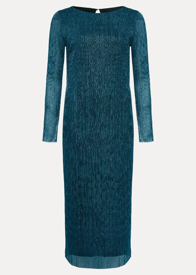 Women Phase Eight Occasion Dresses Petite Alix Plisse Dress Blue