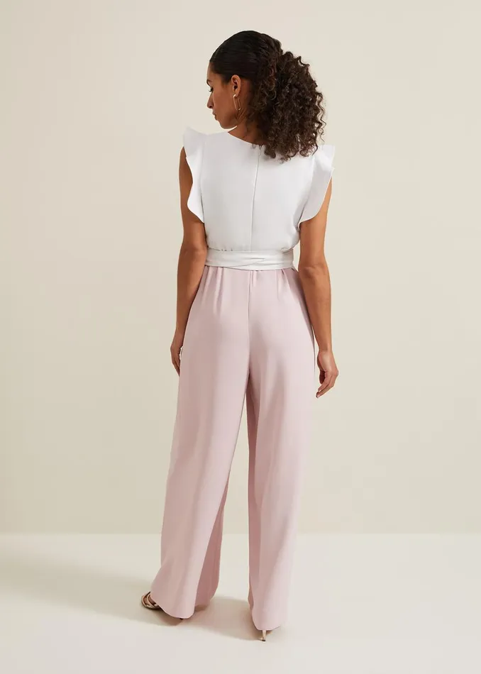 Women Phase Eight Occasion Dresses Petite Ayla Ruffle Jumpsuit Pink