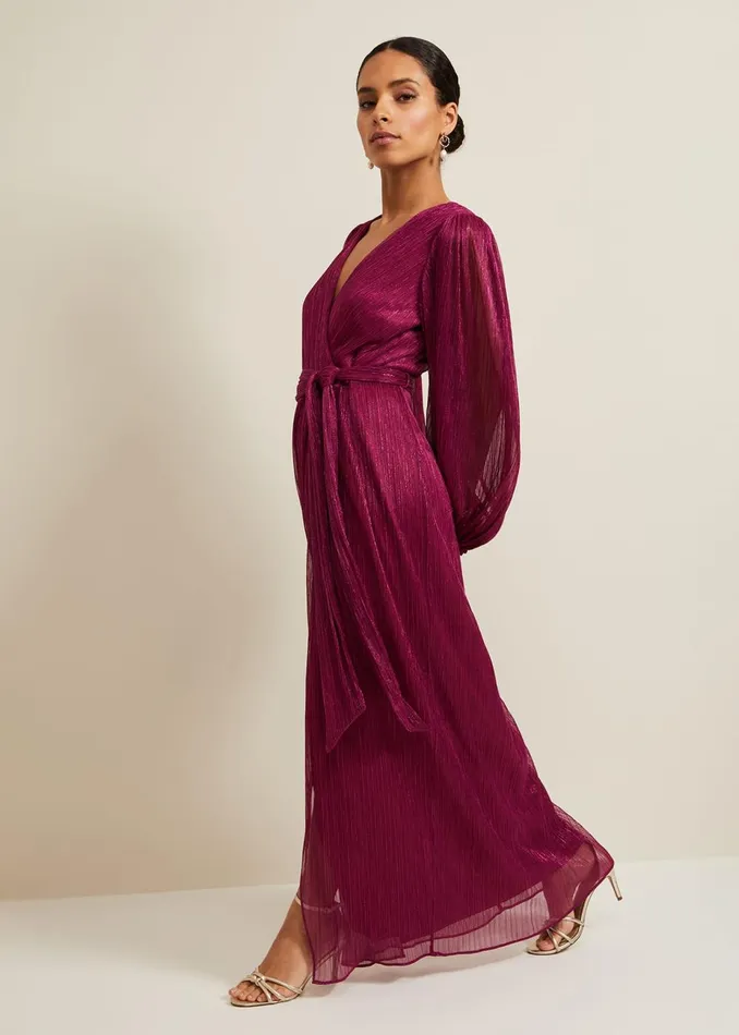 Women Phase Eight Occasion Dresses Petite Brielle Wrap Maxi Dress Pink
