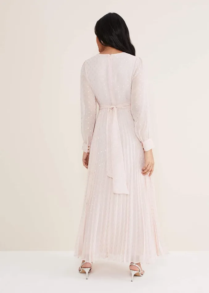 Women Phase Eight Occasion Dresses Petite Carmen Fil Coupe Maxi Dress Antique Rose
