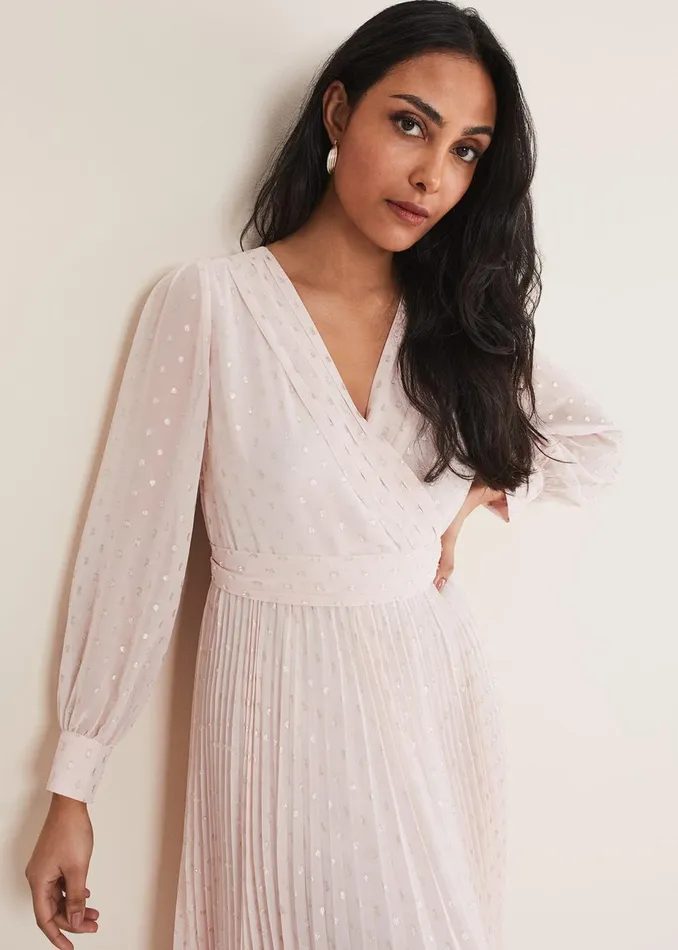 Women Phase Eight Occasion Dresses Petite Carmen Fil Coupe Maxi Dress Antique Rose