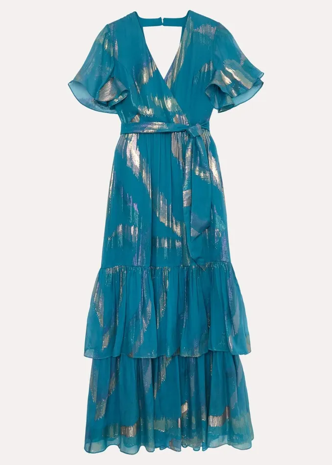 Women Phase Eight Occasion Dresses Petite Charissa Silk Maxi Dress Blue