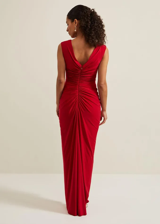Women Phase Eight Occasion Dresses Petite Donna Maxi Dress Red