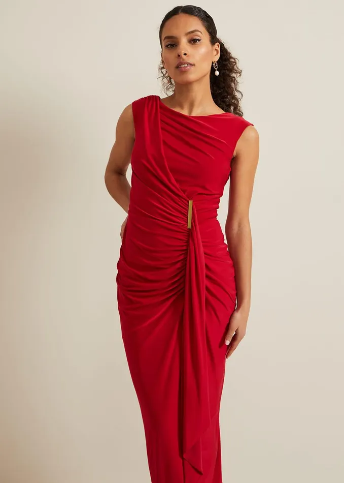 Women Phase Eight Occasion Dresses Petite Donna Maxi Dress Red