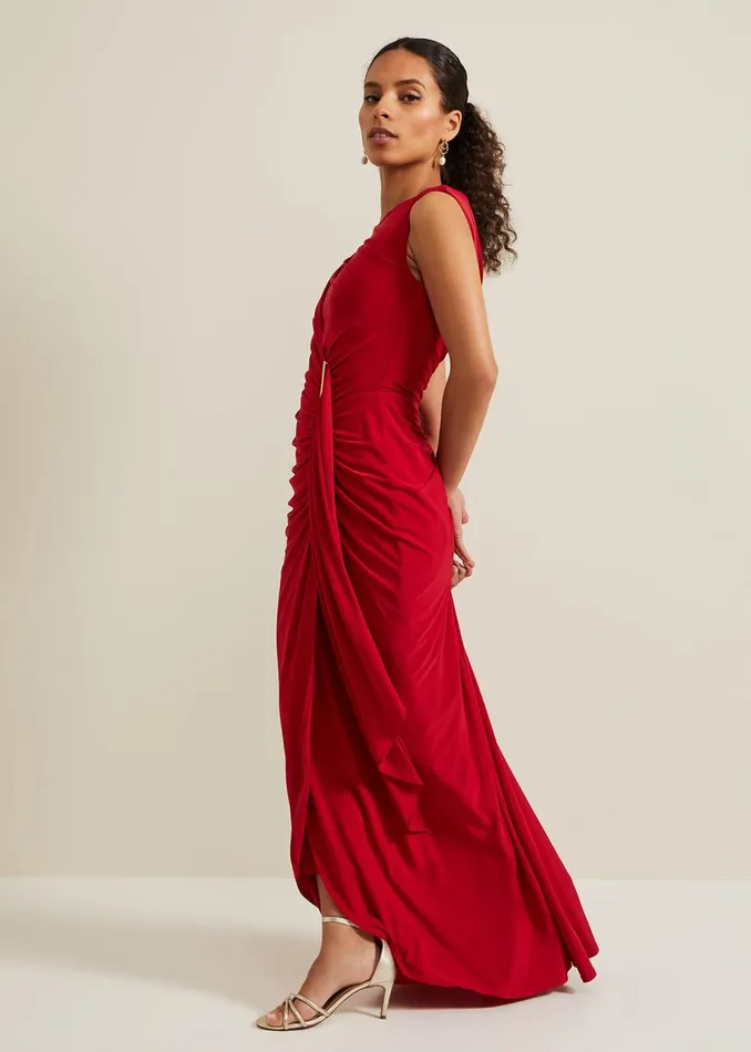 Women Phase Eight Occasion Dresses Petite Donna Maxi Dress Red