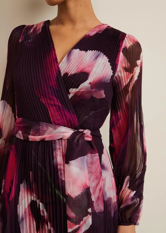 Women Phase Eight Occasion Dresses Petite Isadora Rose Printed Maxi Dress Multicoloured