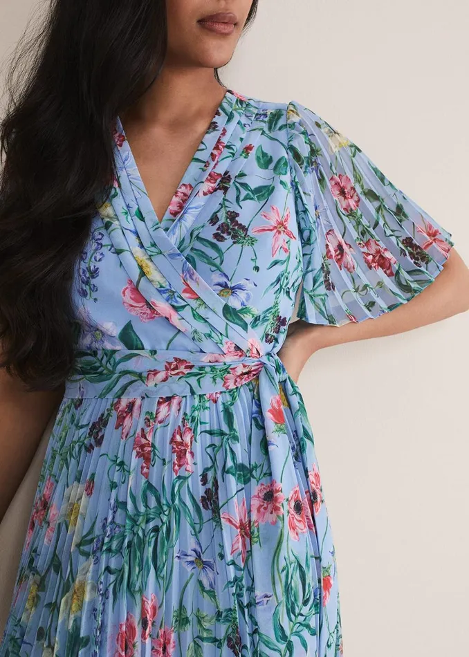 Women Phase Eight Occasion Dresses Petite Kendall Floral Midi Dress Multicoloured