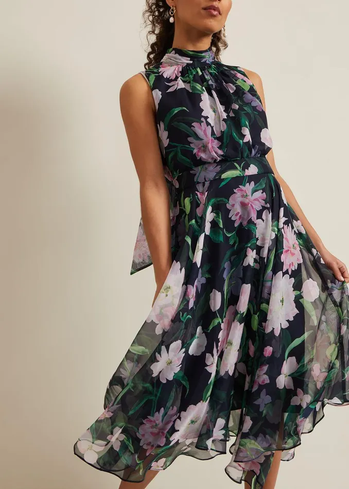 Women Phase Eight Occasion Dresses Petite Lucinda Floral Dress Multicoloured