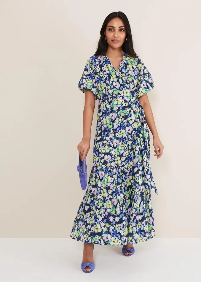 Women Phase Eight Occasion Dresses Petite Morven Maxi Dress Navymulti