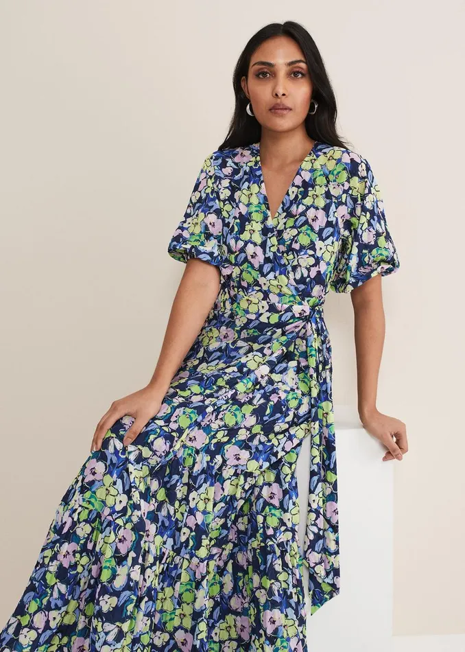 Women Phase Eight Occasion Dresses Petite Morven Maxi Dress Navymulti
