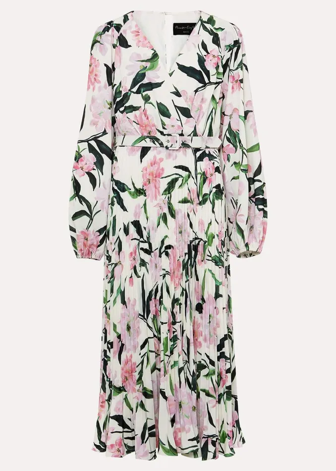 Women Phase Eight Occasion Dresses Petite Penny Floral Midi Dress Multicoloured