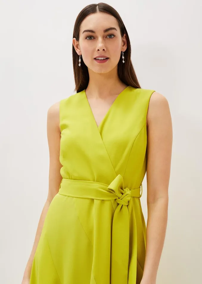 Women Phase Eight Occasion Dresses Philis Panelled Dress Lime