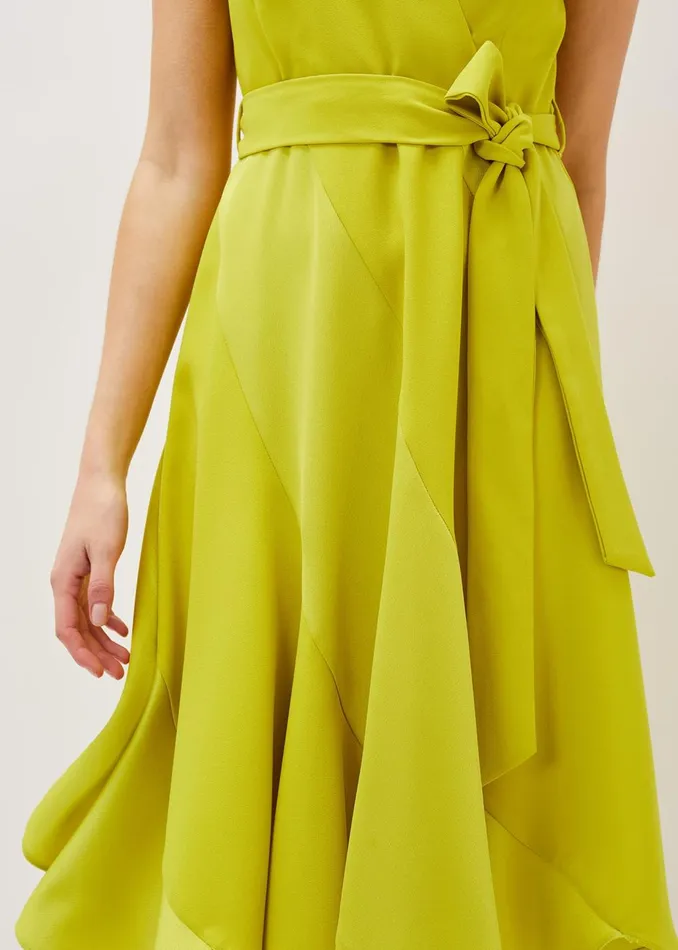 Women Phase Eight Occasion Dresses Philis Panelled Dress Lime
