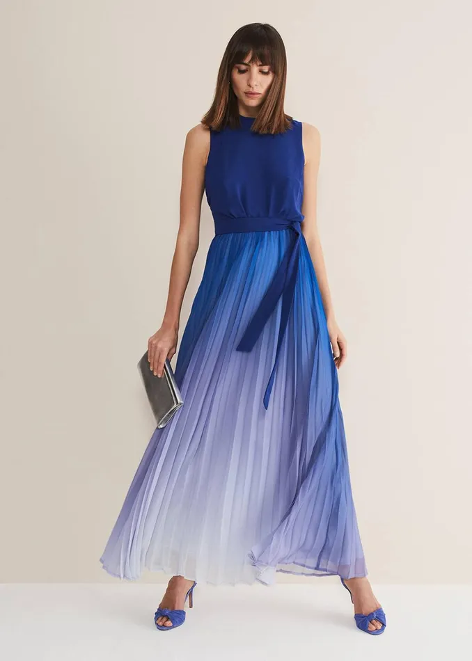 Women Phase Eight Occasion Dresses Piper Ombre Maxi Dress Blues
