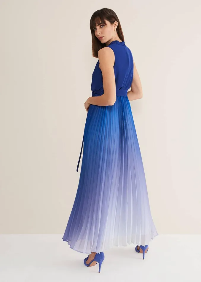 Women Phase Eight Occasion Dresses Piper Ombre Maxi Dress Blues