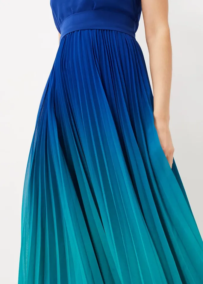 Women Phase Eight Occasion Dresses Piper Ombre Midi Dress Cobaltmalachite
