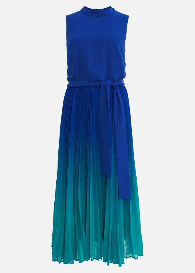 Women Phase Eight Occasion Dresses Piper Ombre Midi Dress Cobaltmalachite