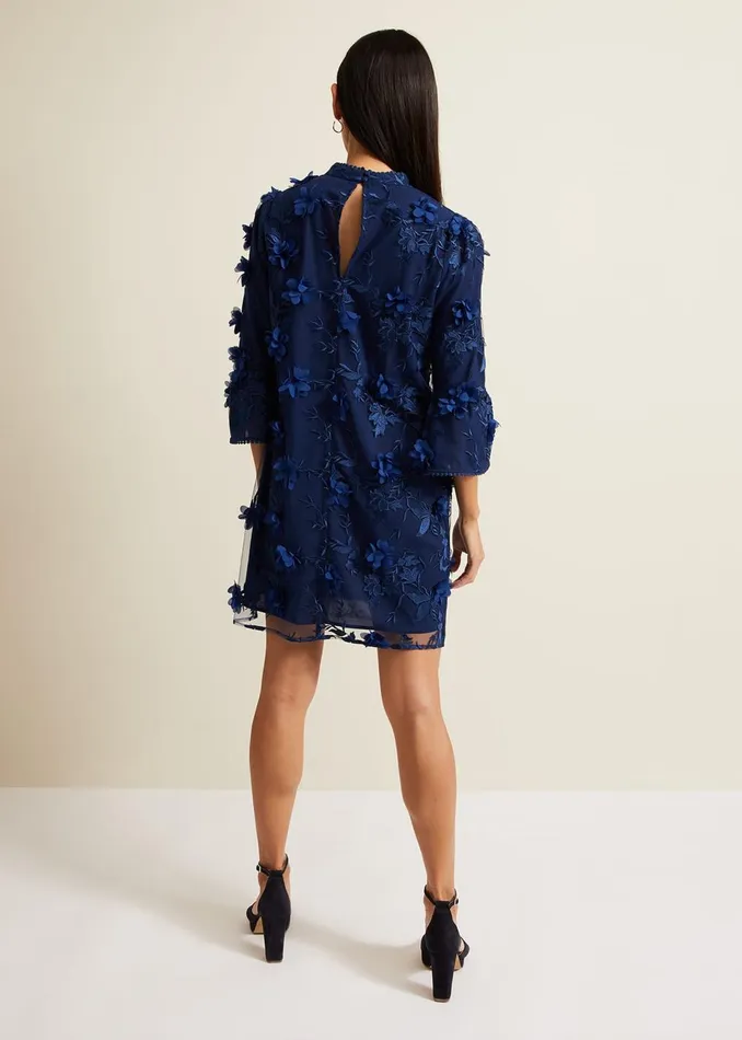 Women Phase Eight Occasion Dresses Rachel Floral Shift Dress Blue