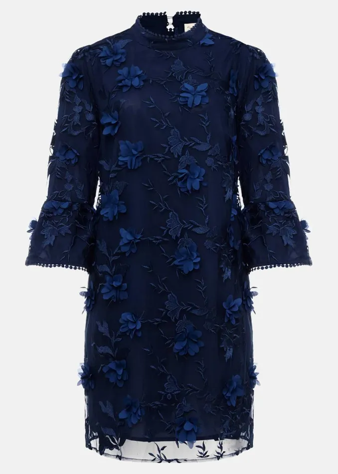Women Phase Eight Occasion Dresses Rachel Floral Shift Dress Blue