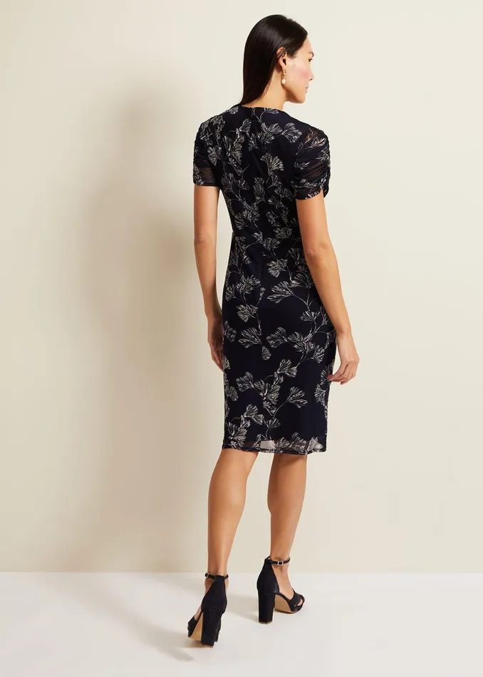 Women Phase Eight Occasion Dresses Remi Floral Mesh Dress Multicoloured