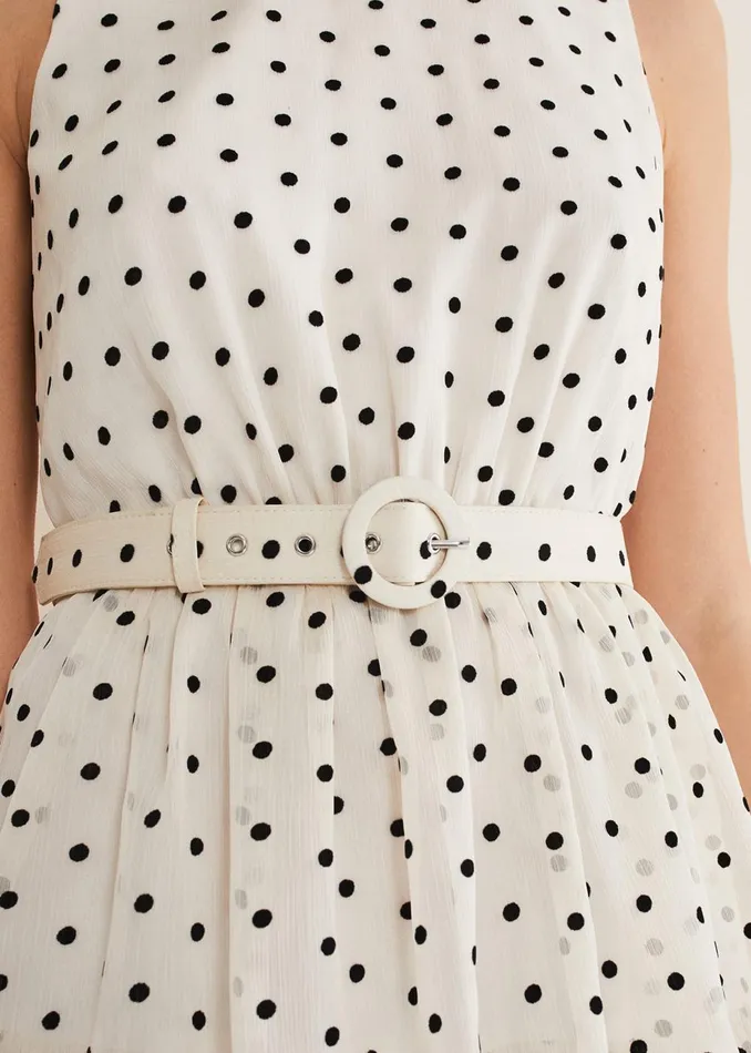Women Phase Eight Occasion Dresses Rita Polka Dot Ruffle Midi Dress Blackwhite