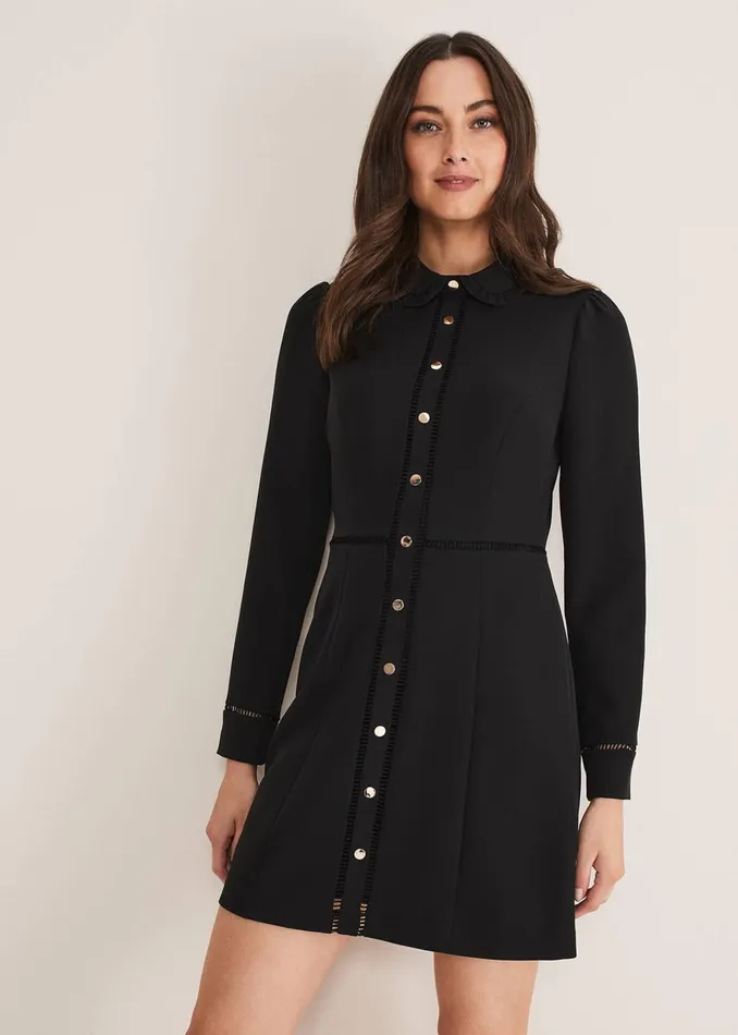 Women Phase Eight Occasion Dresses Rosa Tailored Dress Black