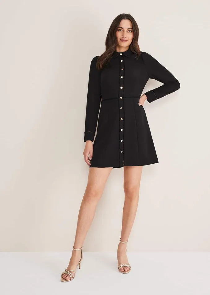 Women Phase Eight Occasion Dresses Rosa Tailored Dress Black