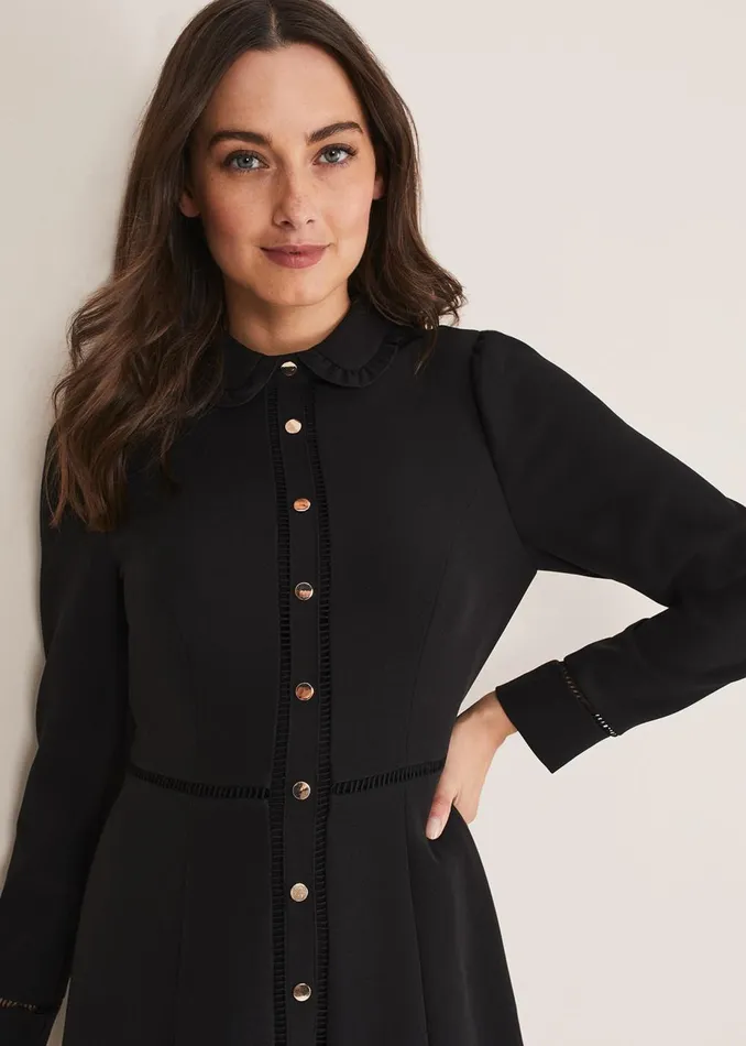 Women Phase Eight Occasion Dresses Rosa Tailored Dress Black