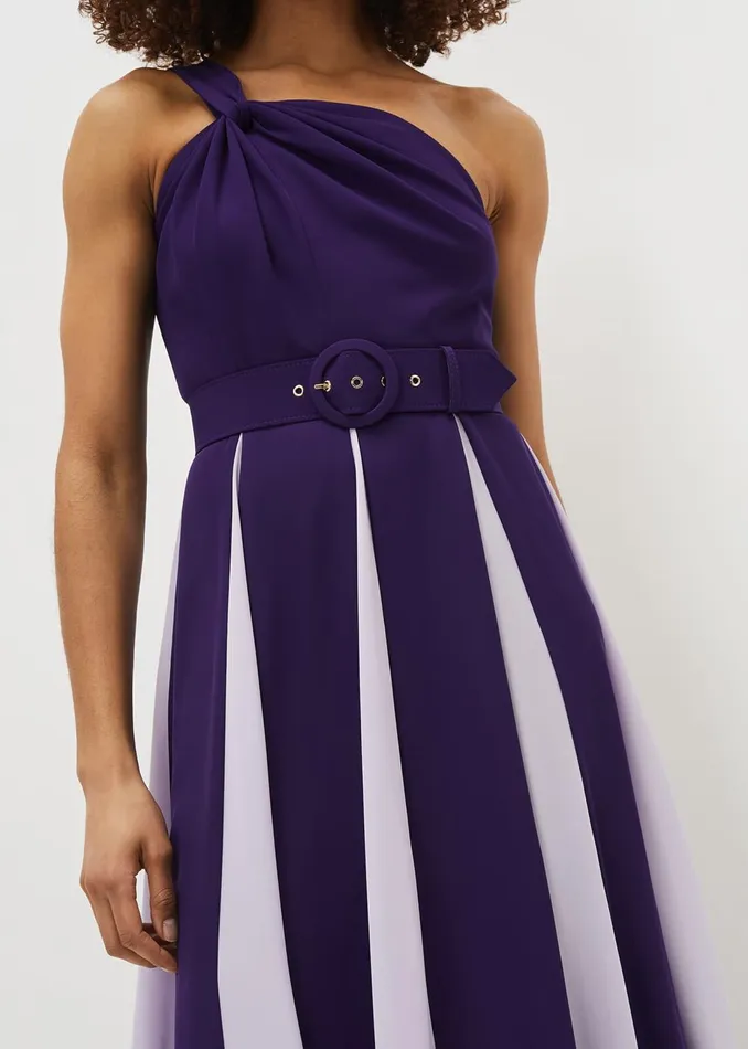 Women Phase Eight Occasion Dresses Rosalee One Shoulder Maxi Violetlilac