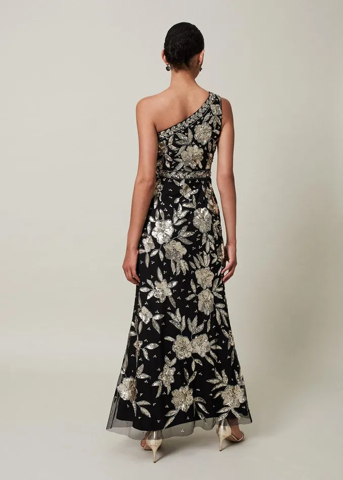 Women Phase Eight Occasion Dresses Serafina Embellished Maxi Dress Blackgold