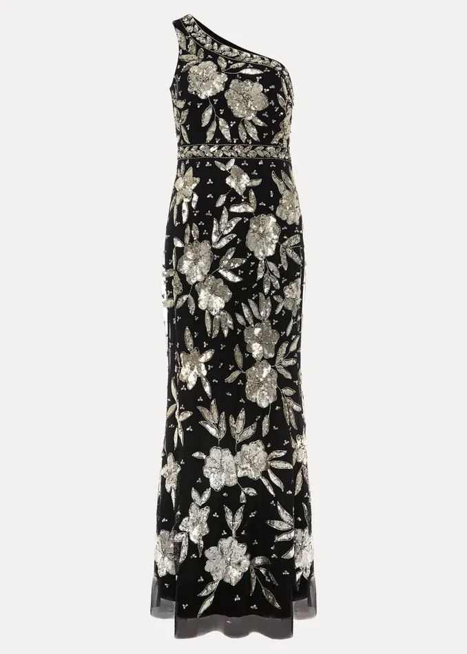 Women Phase Eight Occasion Dresses Serafina Embellished Maxi Dress Blackgold