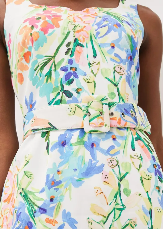 Women Phase Eight Occasion Dresses Serina Floral Midi Dress Ivory Multi