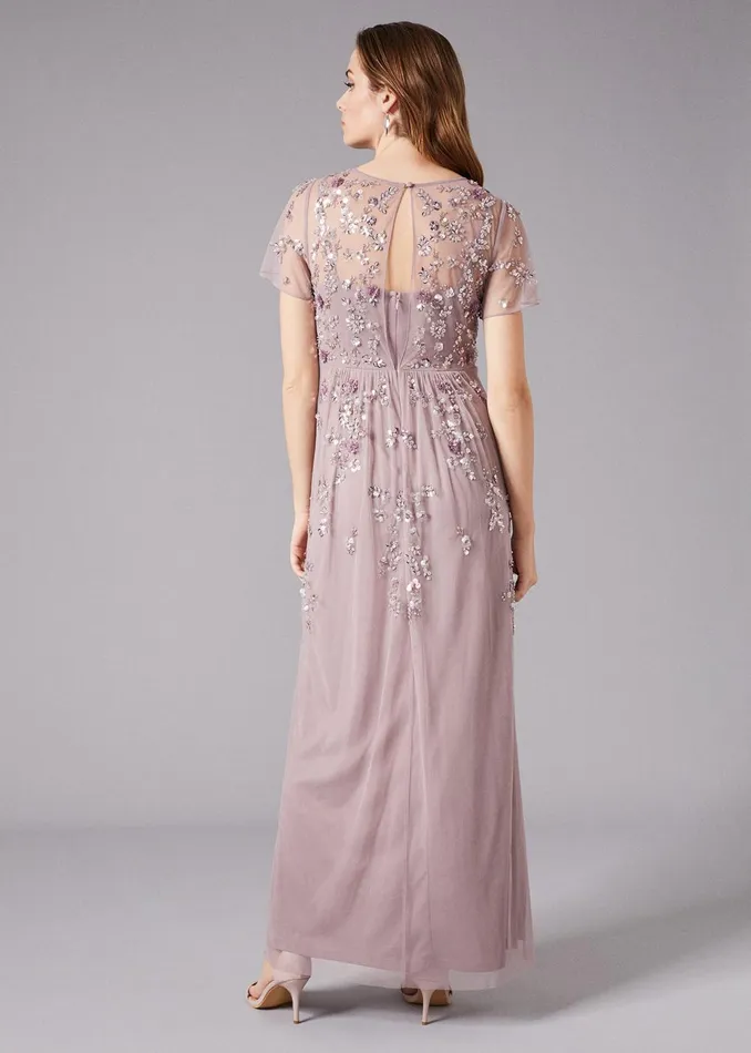 Women Phase Eight Occasion Dresses Shirin Embellished Maxi Dress Soft Lilac