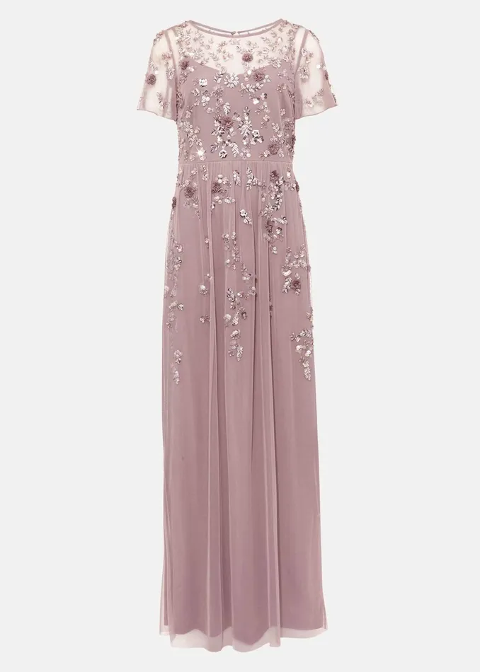 Women Phase Eight Occasion Dresses Shirin Embellished Maxi Dress Soft Lilac
