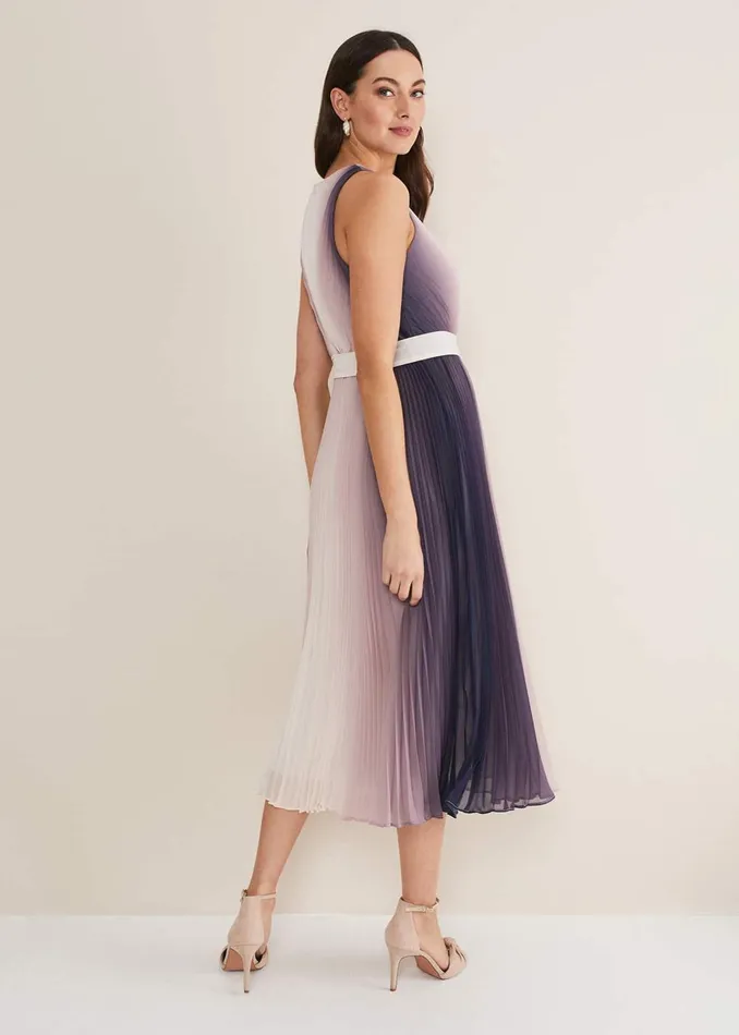 Women Phase Eight Occasion Dresses Simara Ombre Dress Lattenavy