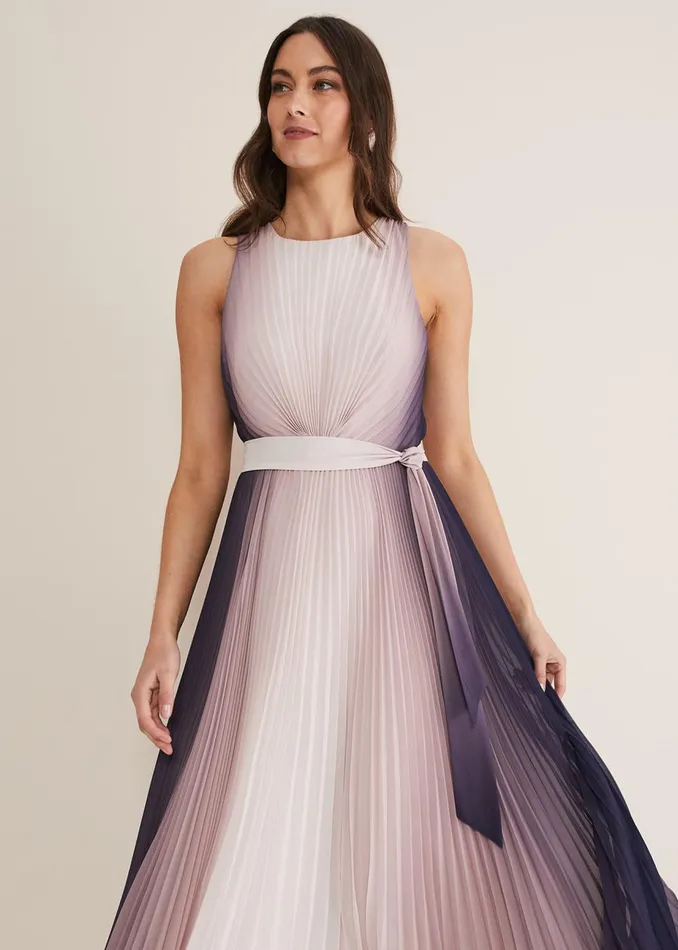 Women Phase Eight Occasion Dresses Simara Ombre Dress Lattenavy