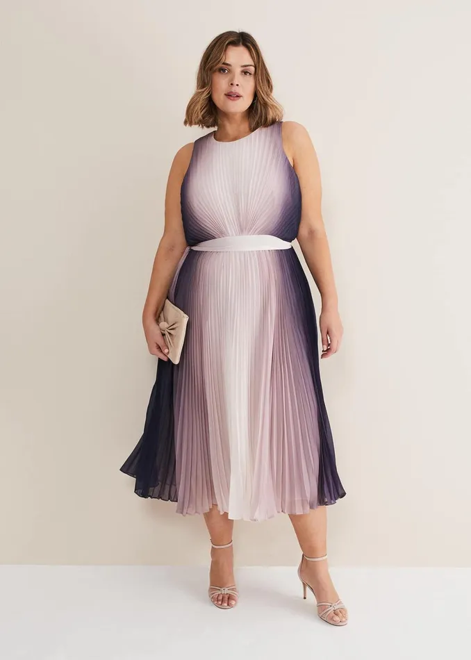Women Phase Eight Occasion Dresses Simara Ombre Dress Lattenavy