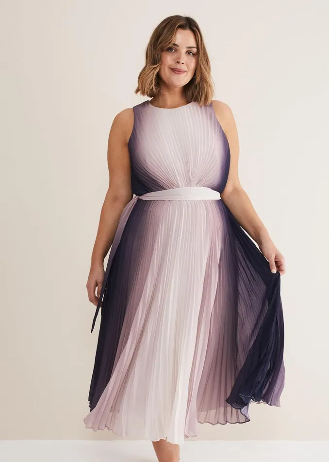 Women Phase Eight Occasion Dresses Simara Ombre Dress Lattenavy