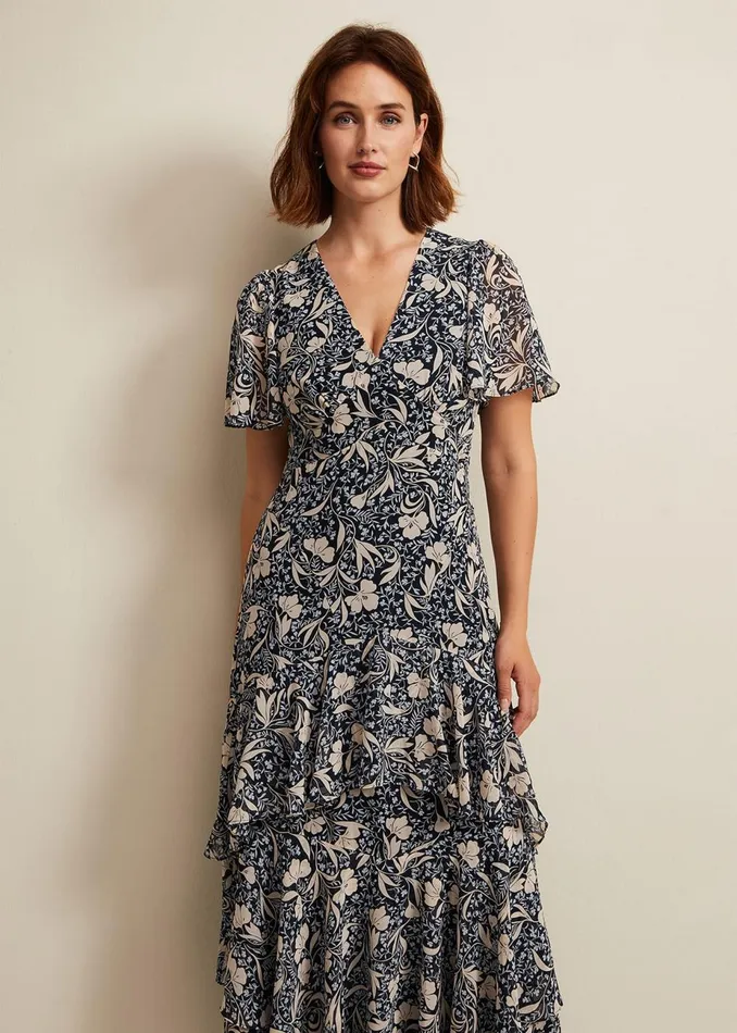 Women Phase Eight Occasion Dresses Tyanna Floral Maxi Dress Multicoloured