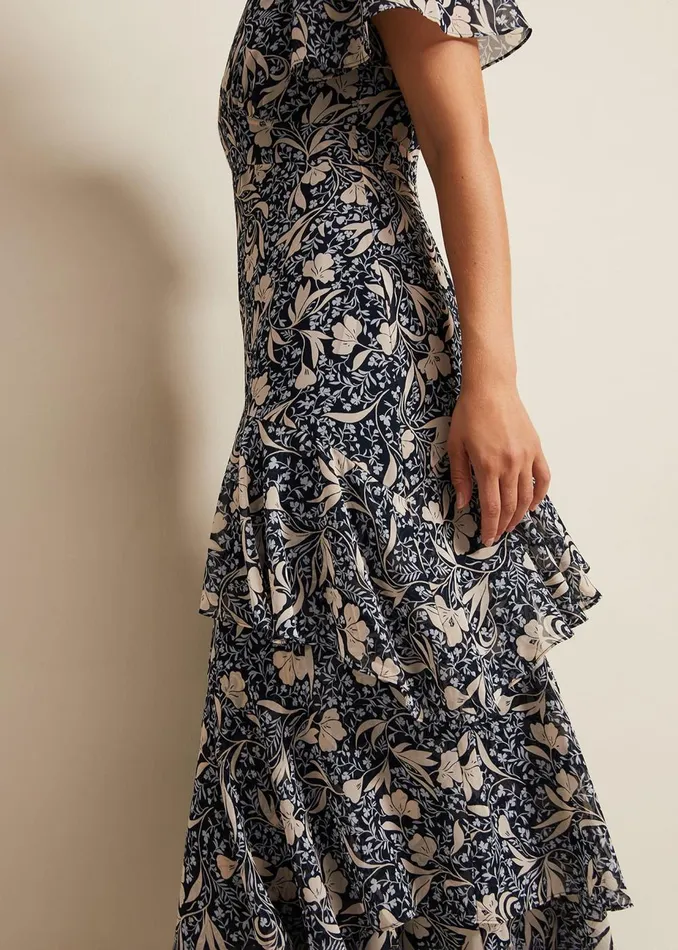Women Phase Eight Occasion Dresses Tyanna Floral Maxi Dress Multicoloured
