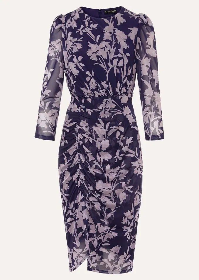 Women Phase Eight Occasion Dresses Vera Floral Midi Dress Lattenavy